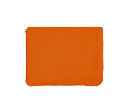 Подушка надувная дорожная в футляре, оранжевый, 43,5х27,5 см, твил, шелкография, Цвет: оранжевый, изображение 5