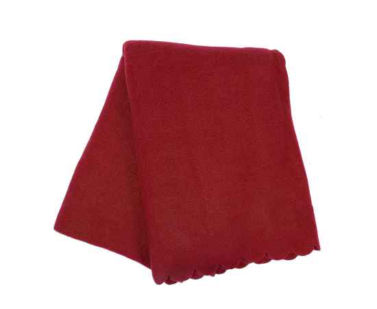 Плед PLAIN, красный, 100х140 см, флис 150 гр/м2, Цвет: красный, изображение 2