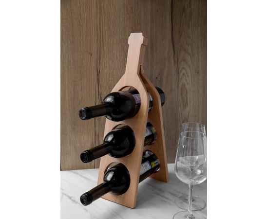 Подставка под винные бутылки (бутылка), 13*46,5*2,5см, бук, изображение 2