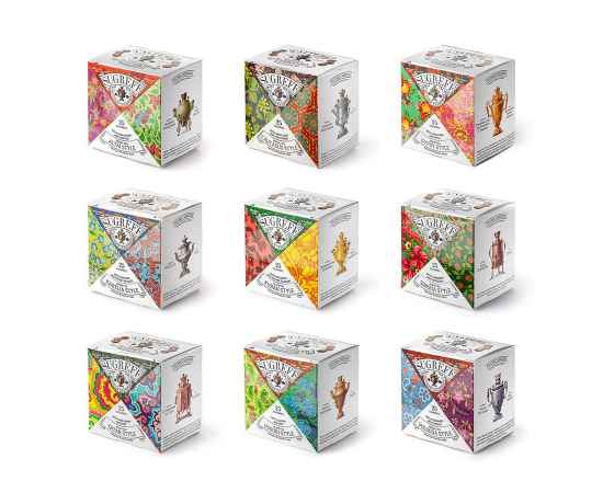 Подарочный набор Сугревъ в деревянной коробке без лого, коллекция из 9 чаёв, Цвет: бежевый, изображение 5