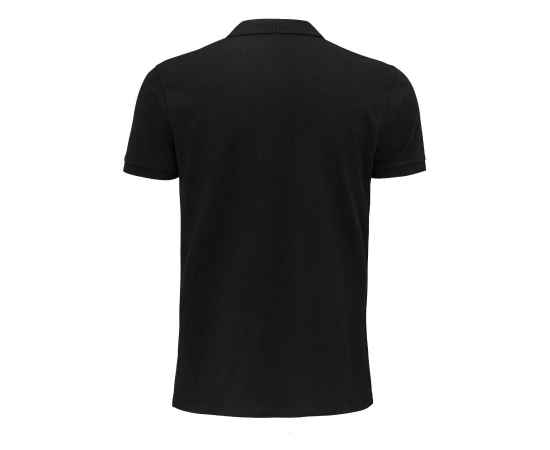 Рубашка поло мужская PLANET MEN, черный, S, 100% органический хлопок, 170 г/м2 HG_703566.312/L, Цвет: Чёрный, Размер: L, изображение 3