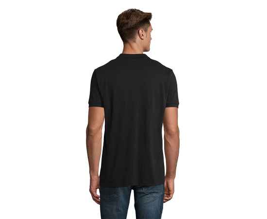 Рубашка поло мужская PLANET MEN, черный, S, 100% органический хлопок, 170 г/м2 HG_703566.312/L, Цвет: Чёрный, Размер: L, изображение 6
