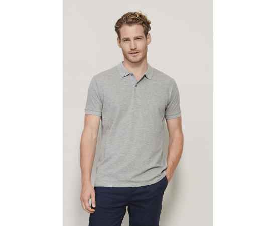 Рубашка поло мужская PLANET MEN, белый, S, 100% органический хлопок, 170 г/м2 HG_703566.102/S, Цвет: белый, Размер: M, изображение 4