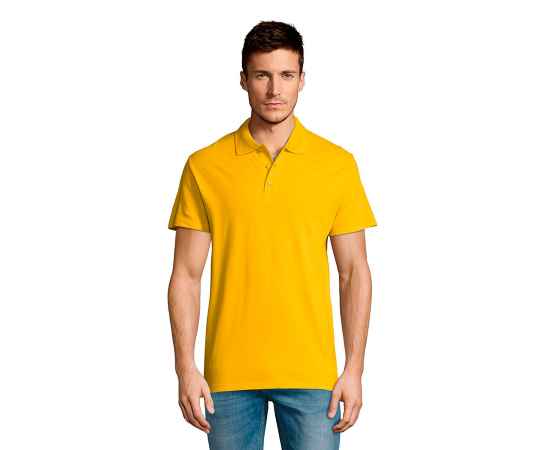 Рубашка поло мужская SUMMER II, солнечно-желтый_2XL, 100% х/б, 170г/м2 HG_711342.301/2XL, Цвет: желтый, Размер: 2XL, изображение 4
