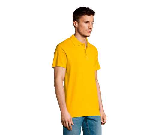 Рубашка поло мужская SUMMER II, солнечно-желтый_2XL, 100% х/б, 170г/м2 HG_711342.301/2XL, Цвет: желтый, Размер: 2XL, изображение 6