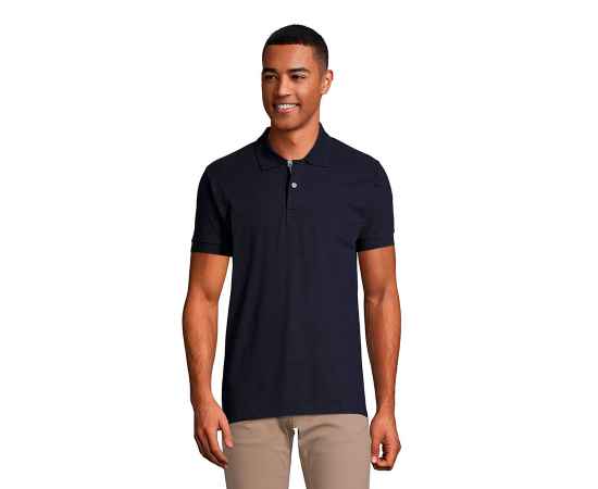 Рубашка поло мужская 'Portland Men' темно-синий, серый_S, 100% х/б, 200г/м2 HG_700574.319/S, Цвет: темно-синий, серый, Размер: S, изображение 4
