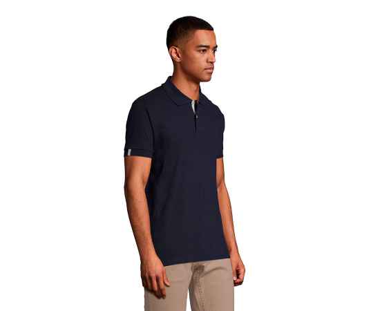 Рубашка поло мужская 'Portland Men' темно-синий, серый_S, 100% х/б, 200г/м2 HG_700574.319/S, Цвет: темно-синий, серый, Размер: S, изображение 6