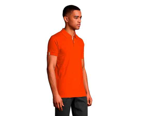 Рубашка поло мужская 'Portland Men' оранжевый, серый_S, 100% х/б, 200г/м2 HG_700574.403/S, Цвет: оранжевый, серый, Размер: S, изображение 6