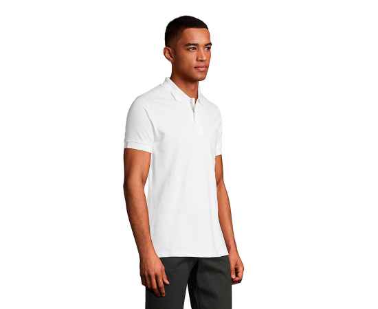 Рубашка поло мужская 'Portland Men' белый, серый_S, 100% х/б, 200г/м2 HG_700574.102/S, Цвет: белый, серый, Размер: S, изображение 6