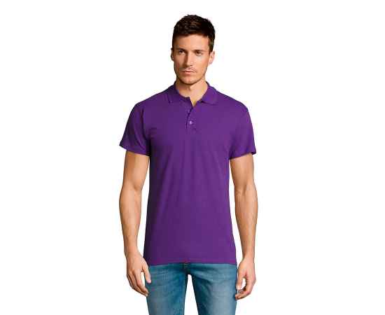 Рубашка поло мужская SUMMER II, фиолетовый, S, 100% хлопок, 170г/м2 HG_711342.712/S, Цвет: фиолетовый, Размер: S, изображение 4