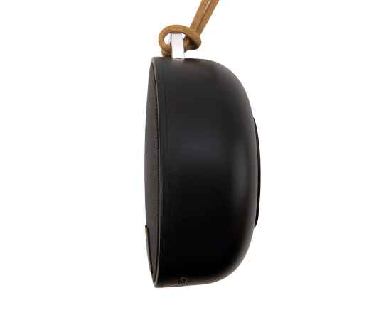Портативная bluetooth-колонка STRAP, черный с коричневым, 8,5х4 см, пластик, Цвет: Чёрный, изображение 3