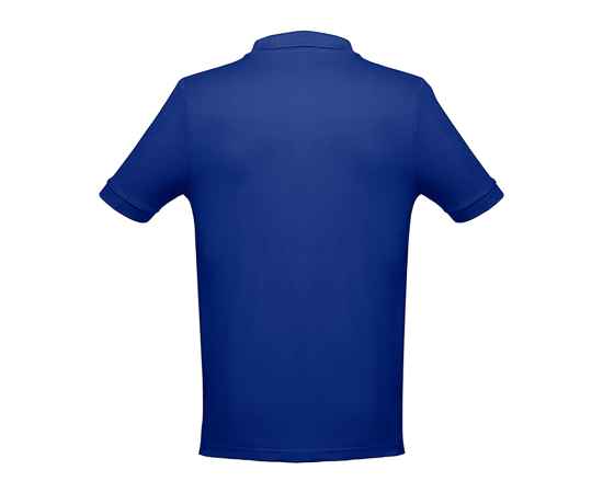 Рубашка-поло мужская ADAM, синий, S, 100% хлопок, плотность 195 г/м2, Цвет: синий, Размер: S, изображение 2
