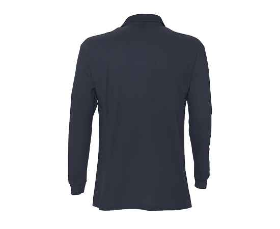 Рубашка поло мужская с длинным рукавом STAR темно-синий_XXL, 100% хлопок, 170г/м2, Цвет: тёмно-синий, Размер: 2XL, изображение 2