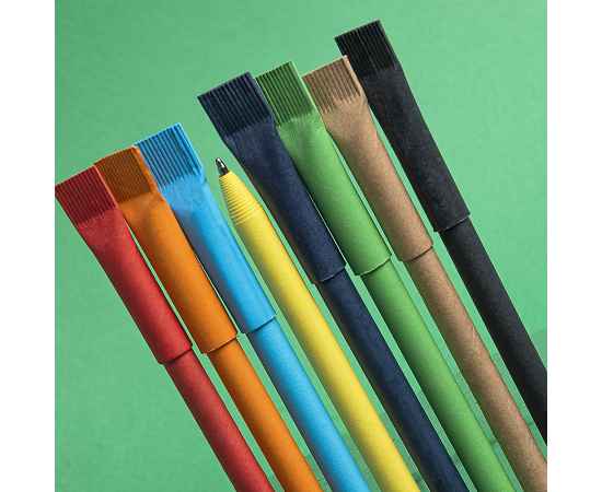 Ручка шариковая N20, зеленый, бумага, цвет чернил синий, Цвет: зеленый, изображение 3