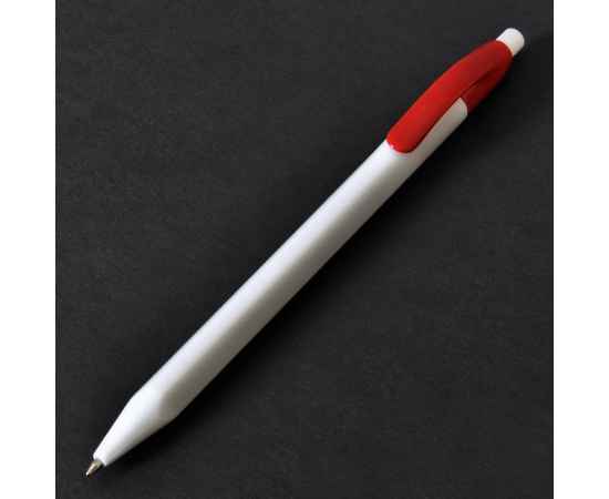 N1, ручка шариковая, красный/белый, пластик, Цвет: белый, красный, Размер: 9х145 мм, изображение 2