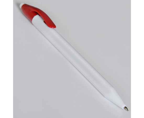 N1, ручка шариковая, красный/белый, пластик, Цвет: белый, красный, Размер: 9х145 мм, изображение 5
