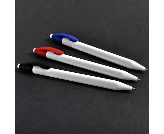 N1, ручка шариковая, черный/белый, пластик, Цвет: белый, черный, Размер: 9х145 мм, изображение 5
