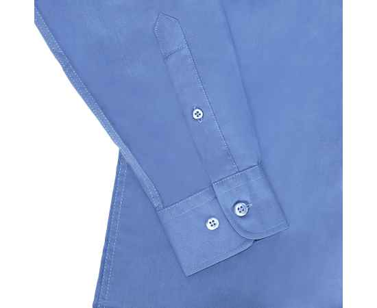 Рубашка 'Baltimore', васильковый_S, 65% полиэстер, 35% хлопок, 105г/м2, Цвет: синий, Размер: S, изображение 6