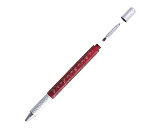 Ручка с мультиинструментом SAURIS, красный, пластик, металл, Цвет: красный, Размер: 14,9*1см, изображение 5