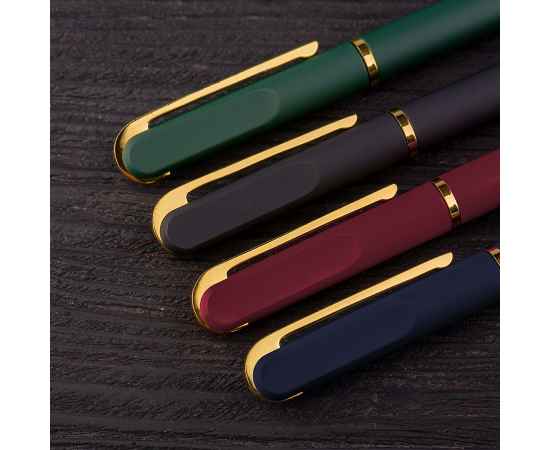 FARO, ручка шариковая, черный/золотистый, металл, пластик, софт-покрытие, Цвет: черный, золотистый, изображение 4