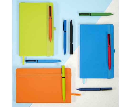 MIRROR BLACK, ручка шариковая, оранжевый, металл, софт- покрытие, Цвет: оранжевый, изображение 3