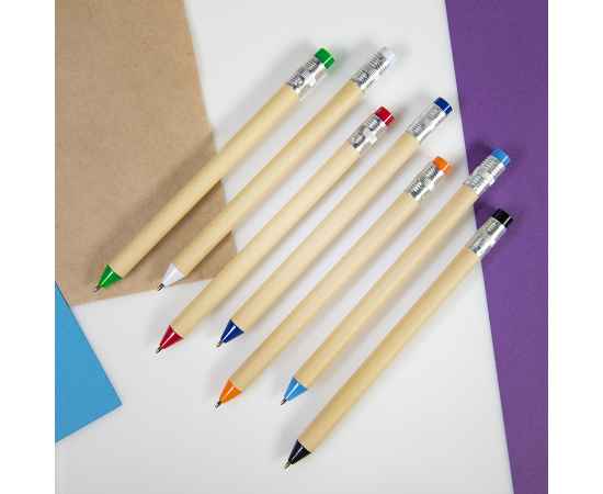 N12, ручка шариковая, голубой, картон, пластик, металл, изображение 2