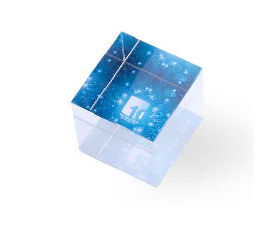 Пресс-папье CUDOR в подарочной коробке, 5x5x5см, стекло, Цвет: прозрачный, изображение 2
