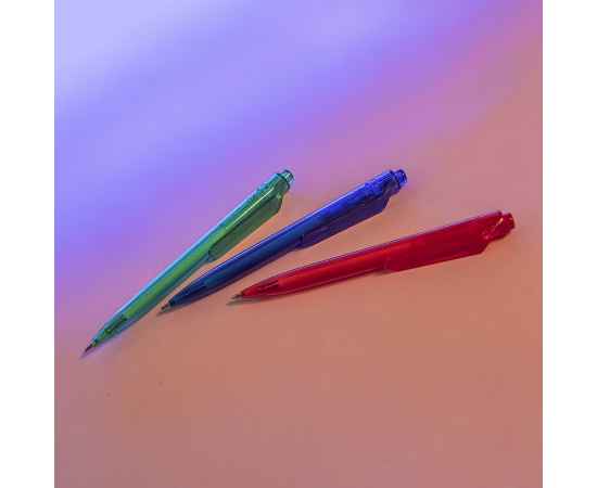 Ручка шариковая N16, красный, RPET пластик, цвет чернил синий, Цвет: красный, изображение 3