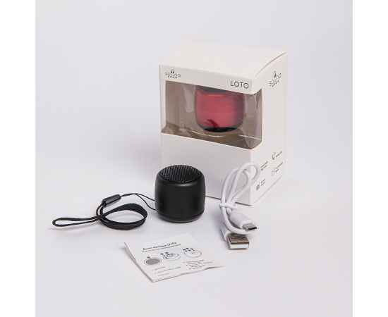 Портативная mini Bluetooth-колонка Sound Burger 'Loto' черная, Цвет: черный, изображение 5
