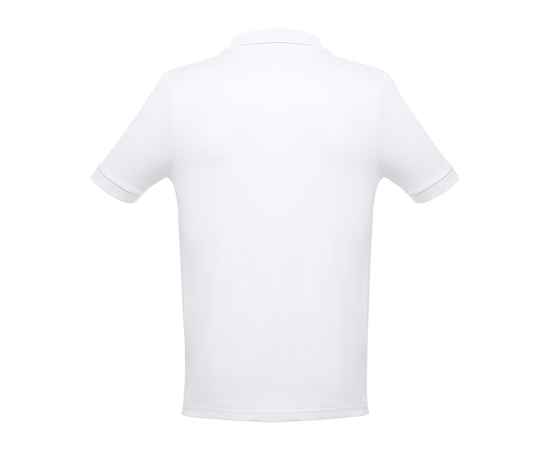 Рубашка-поло мужская ADAM, белый, S, 100% хлопок, плотность 195 г/м2, Цвет: белый, Размер: S, изображение 2