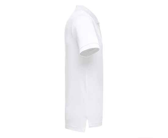 Рубашка-поло мужская ADAM, белый, S, 100% хлопок, плотность 195 г/м2, Цвет: белый, Размер: S, изображение 3