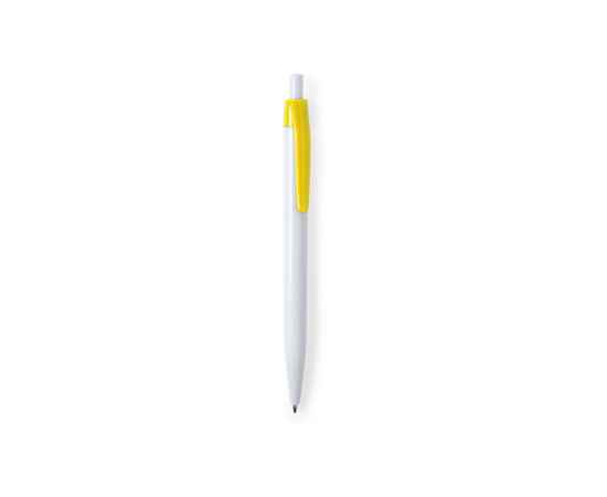 KIFIC, ручка шариковая, белый/желтый, пластик, Цвет: белый, желтый, изображение 2