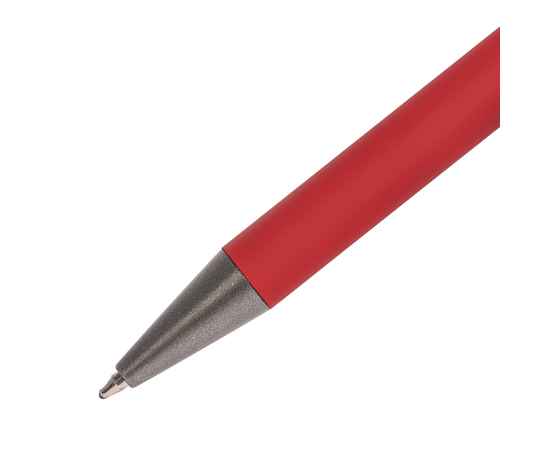 Ручка шариковая FACTOR, красный/темно-серый, металл, пластик, софт-покрытие, Цвет: красный, серый, изображение 2