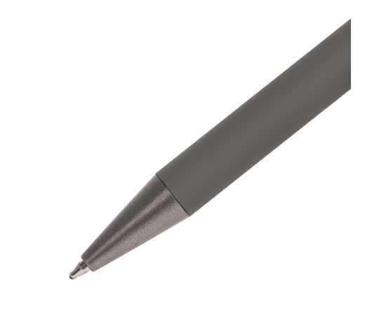 Ручка шариковая FACTOR, серый/темно-серый, металл, пластик, софт-покрытие, Цвет: серый меланж, темно-серый, изображение 2