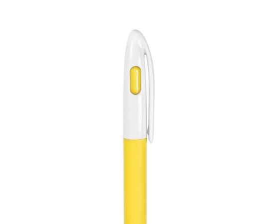 LEVEL, ручка шариковая, желтый, пластик, Цвет: желтый, белый, изображение 2