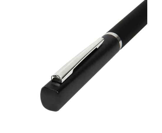 M1, ручка шариковая, черный, пластик, металл, софт-покрытие, Цвет: черный, изображение 2