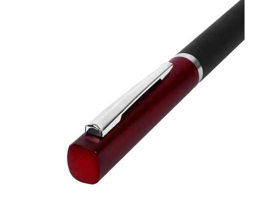 M1, ручка шариковая, черный/красный, пластик, металл, софт-покрытие, Цвет: красный, черный, изображение 2