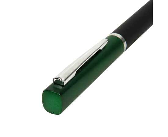M1, ручка шариковая, черный/зеленый, пластик, металл, софт-покрытие, Цвет: зеленый, черный, изображение 2