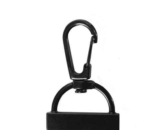 Пуллер ремувка INTRO, черный, 100% нейлон, металлический карабин, Цвет: Чёрный, Размер: длина ленты 15, ширина 2.5 см, изображение 3