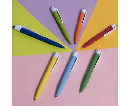 Ручка шариковая N16 soft touch, оранжевый, пластик, цвет чернил синий, Цвет: оранжевый, изображение 2