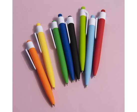 Ручка шариковая N16 soft touch, оранжевый, пластик, цвет чернил синий, Цвет: оранжевый, изображение 5