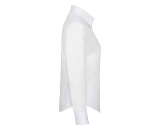 Рубашка 'Lady-Fit Long Sleeve Oxford Shirt', белый_L, 70% х/б, 30% п/э, 130 г/м2, Цвет: белый, Размер: Длина 65 см., ширина 53,5 см., изображение 3