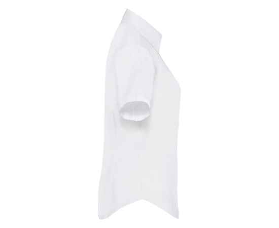 Рубашка 'Lady-Fit Short Sleeve Oxford Shirt', белый_XS, 70% х/б, 30% п/э, 130 г/м2, Цвет: белый, Размер: Длина 58 см., ширина 40,5 см., изображение 3