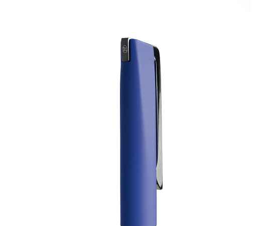 FRANCISCA, ручка шариковая, синий/вороненая сталь, металл, пластик, софт-покрытие, изображение 2