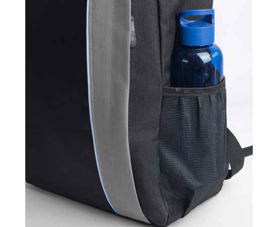 Рюкзак PLUS, чёрный/серый, 44 x 26 x 12 см, 100% полиэстер 600D, Цвет: черный, серый, Размер: 44 x 26 x 12 см, изображение 6