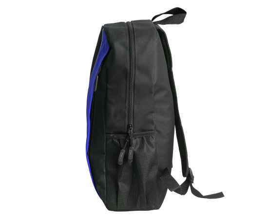 Рюкзак PLUS, чёрный/синий, 44 x 26 x 12 см, 100% полиэстер 600D, Цвет: черный, ярко-синий, Размер: 44 x 26 x 12 см, изображение 2