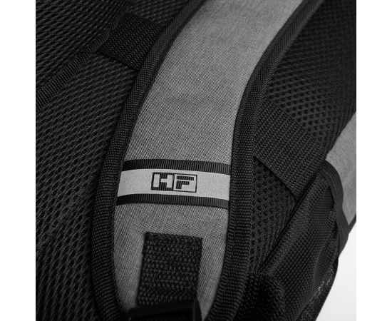 Рюкзак PULL, серый/чёрный, 45 x 28 x 11 см, 100% полиэстер 300D+600D, Цвет: серый, черный, Размер: 45 x 28 x 11 см, изображение 5