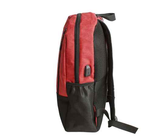Рюкзак PULL, красный/чёрный, 45 x 28 x 11 см, 100% полиэстер 300D+600D, Цвет: красный, черный, Размер: 45 x 28 x 11 см, изображение 2