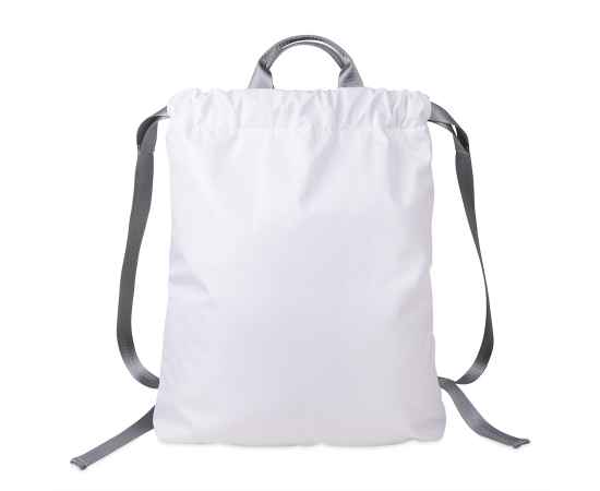 Рюкзак RUN, белый, 48х40см, 100% нейлон, Цвет: белый, серый, изображение 3