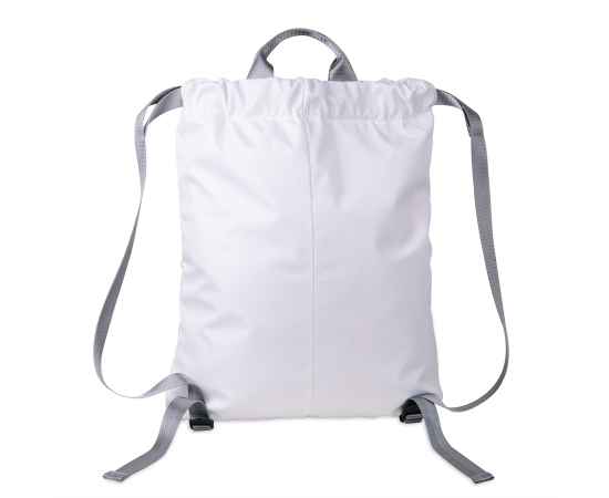 Рюкзак RUN, белый, 48х40см, 100% нейлон, Цвет: белый, серый, изображение 4